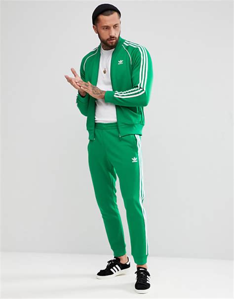 adidas adicolor anzug grün